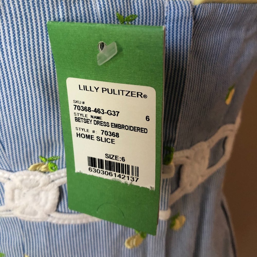 Lilly Pulitzer Betsey Dress Home Slice Size 6 - Picture 4 of 4